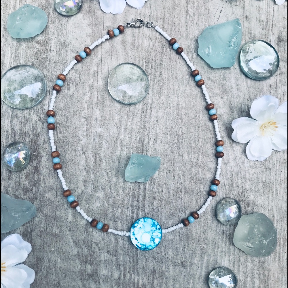 BoHo hippie Handmade beaded necklace